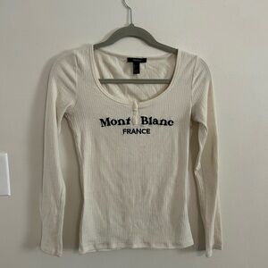 Cream Fitted Buttoned Blouse